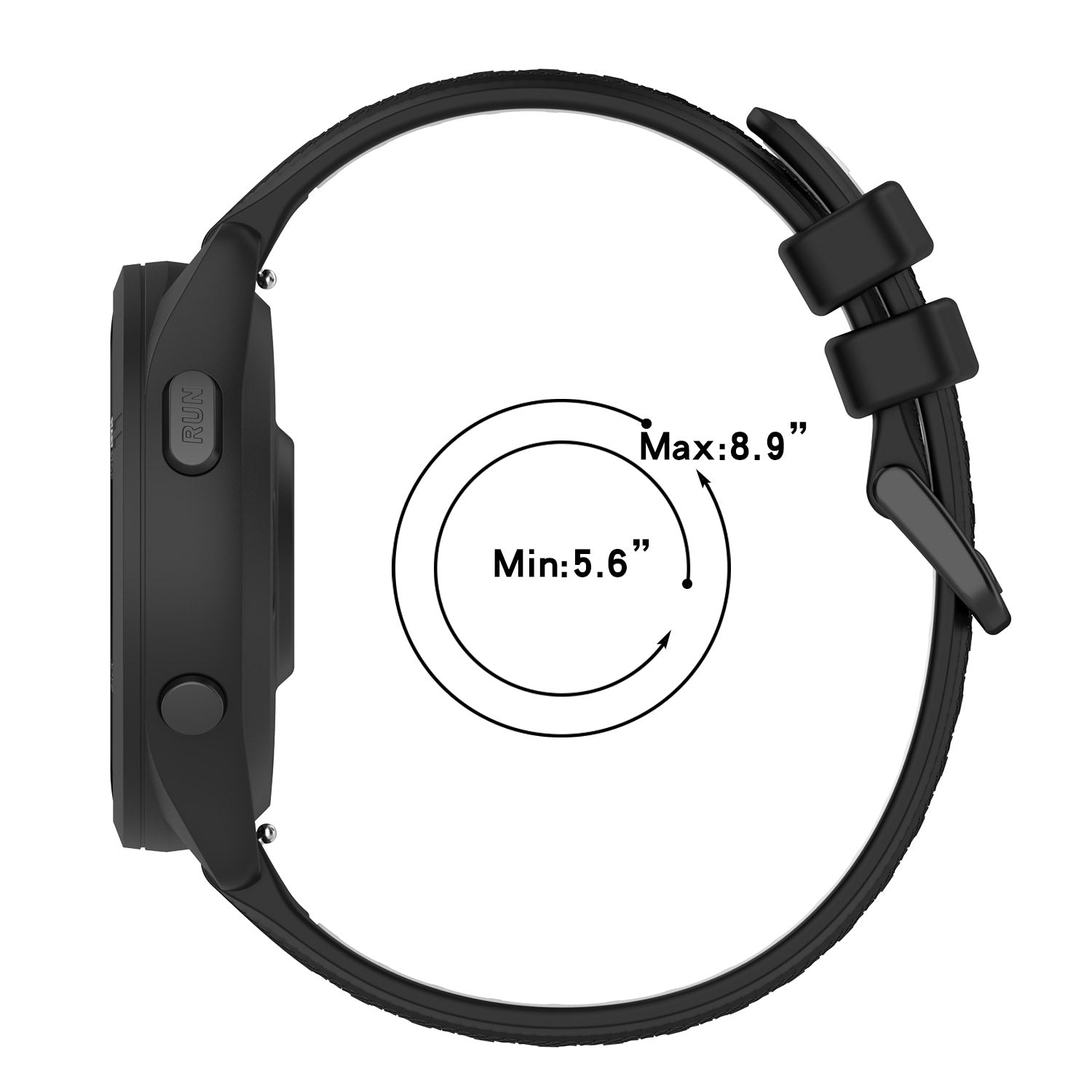 For Garmin Forerunner 265 Dual-Color Silicone Watch Strap Anti-Wear Smart Band Strap For Garmin Forerunner 265 Dual-Color Silicone Watch Strap Anti-Wear Smart Band Strap